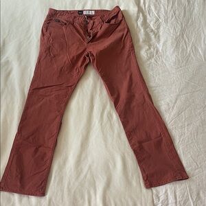RVCA Terracotta Button-Fly Pants